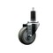 Service Caster 3.5'' SS Gray Poly Wheel Swivel 1-1/4'' Expanding Stem Caster SCC-SSEX20S3514-PPUB-114 - alternate 1